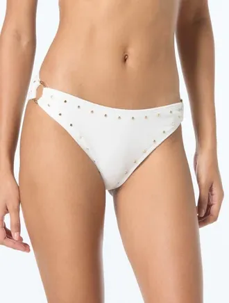 Michael Kors Ring Side Bikini Swim Bottom in White at Nordstrom, Size Medium