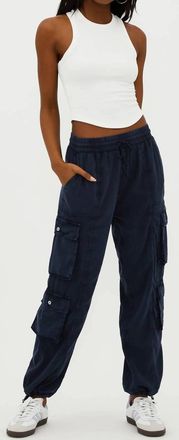 Beach Riot Cassius Cargo Pant In Blue