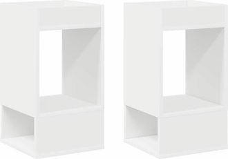vidaXL Mesa Auxiliar 2 Uds. 30 X 30 X 56 Cm Madera De Ingenier&iacute;a Vidaxl