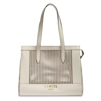 Lancel Cabas Zippe L Jour Animation Ajouree - female - Lancel - Shopping Bags - White - ONE SIZE - Bags