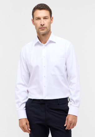 Eterna Langarmhemd ETERNA COMFORT FIT, Herren, Gr. 43, Normalgr&ouml;ssen, wei&szlig;, 100% Baumwolle, normal, Manschette, Hemden Langarmhemd, NON IRON (b&uuml;gelfrei)