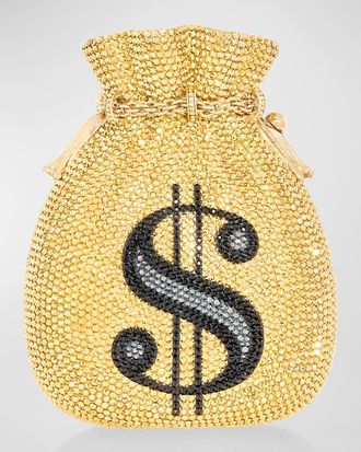 Judith Leiber Money Bags Crystal Clutch Bag