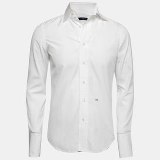 Dsquared2 White Cotton Button Front Shirt