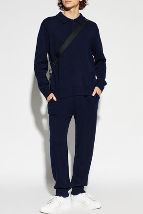 Lisa Yang Beaumont Trousers, Mens, Navy Blue