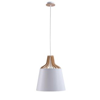 Netlighting Ivone Dome Pendant Ceiling Light White 38cm 1x E27