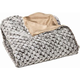 Luxe Faux Fur Throw - 50 x 60 - Chinchilla at Nordstrom Rack