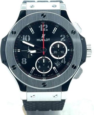 Hublot Pre-owned Hublot Big Bang Chronograph Black Dial Mens Watch 301.SX.130.RX