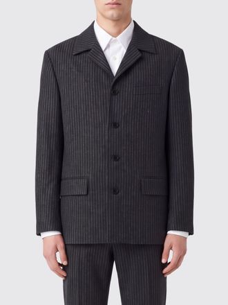 Sunflower Pinstriped Single-Breasted Wool-Blend Blazer