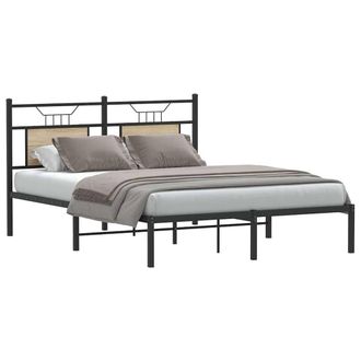 Berkfield Home Decorative Bed Frame without Mattress Sonoma Oak 140x200 cm Engin in Brown