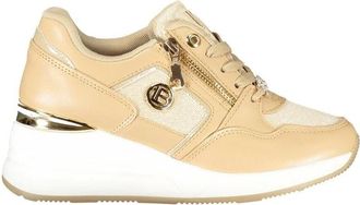Laura Biagiotti Platform Sneaker - Dames - Sneakers - Beige - 40 EU - Polyester - Schoenen
