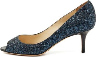 Jimmy Choo London Sandali Isabel con glitter - Blu