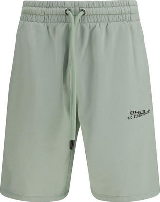 Off-white Mint Green Relaxed Shorts