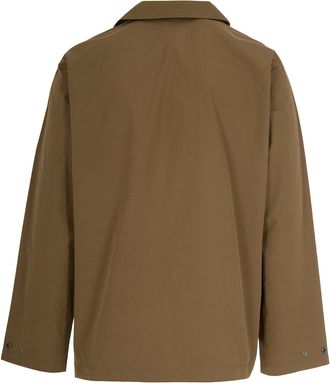 A.P.C. Mens Jacket Embroidered Logo Chestnut Polyester