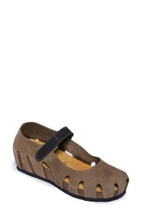 Plakton Anna Sandal in Nobuck Sa Kaki Negro at Nordstrom Rack, Size 10Us / 41Eu