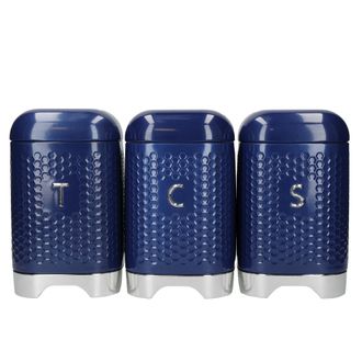 Kitchen Craft Craft Botes De Almacenamiento Elegantes Azul Marino