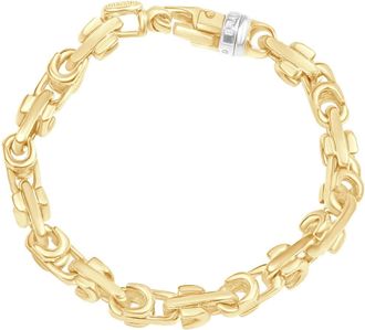 Pompeii3 Mens 14k Gold (55gram) or Platinum (86gram) 10mm Link Bracelet 8.5