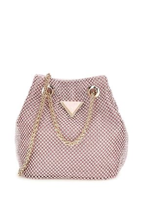 Guess ZALINA DIAMONTE BUCKET BAG POUCH PINK