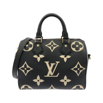 Louis Vuitton Monogram Empreinte Beige Black Leather Boston Bag (Pre-Owned)