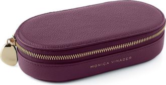 Monica Vinader Leather Jewelry Box in Aubergine at Nordstrom