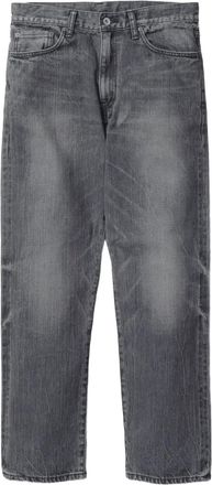 Neighborhood washed-effect five-pocket jeans - Black