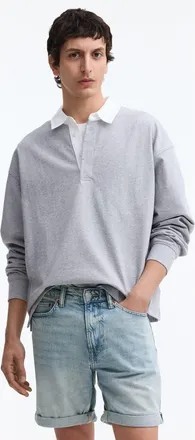 H&M Slim Denim Shorts in Light Denim Blue at Nordstrom, Size 30