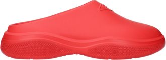 Prada Pantuflas Y Zuecos Mellow Hombre Caucho Rojo