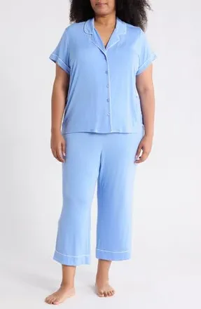 Nordstrom Rack Tranquility Crop Pajamas in Blue Cornflower at Nordstrom Rack, Size 1 X