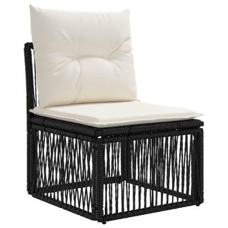 vidaXL Unidad De Sof&aacute; Sin Brazos Negro Steel Vidaxl