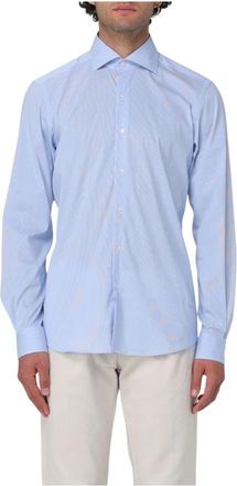 Fay Stijlvolle Overhemden Collectie - Heren - Casual Overhemden - Blauw - XL - Overhemden