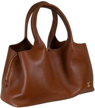 Coccinelle Womens Top Handle Bag Cognac Bovine Leather - Top-Handle-Bags