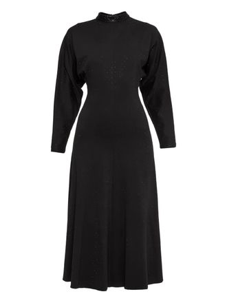 Nissa Abito midi con strass - Nero