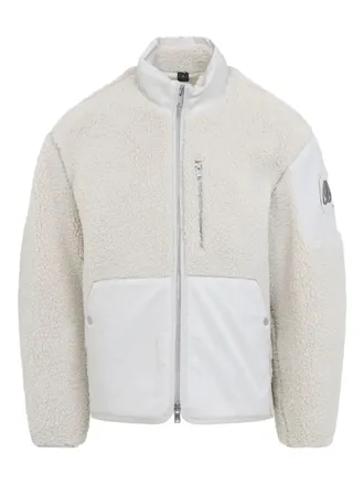 Moose Knuckles fleece-texture coat - men - Polyester - M - White
