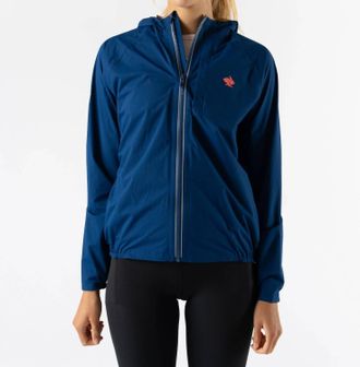 Rabbit Treeline Running Jacket In Navy/peony