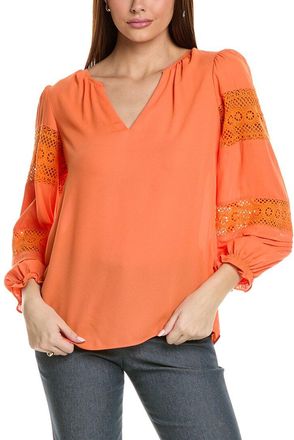 Joseph Ribkoff Lace Insert Blouse