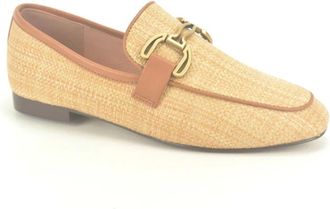 Bibi Lou Jute Mocassin Loafers - Dames - Loafers - Beige - 38 EU - Jute - Schoenen