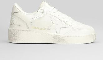 Golden Goose Ball Star 2 Sneakers In White Leather
