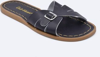 Salt-Water Womens Classic Slide Sandals In Black