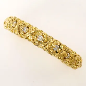 C&A Yellow Gold Yellow Gold (18K) Band Ring (Pre-Owned)