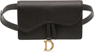 Dior Pre-owned Dior Grained Calfskin Saddle Belt Pouch Ladies 1MYANEO5S7FXIJ0S