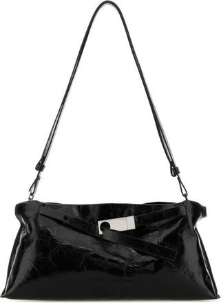 Benedetta Bruzziches Black Leather Mame Shoulder Bag