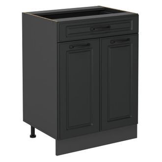 Vicco Mueble Bajo De Cocina R-line, Antracita Casa De Campo, 60 Cm Con Caj&oacute;n, Sin Encimera Vicco