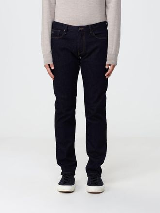Emporio Armani Jeans skinny in denim di cotone con logo Eagle posteriore