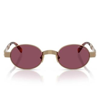 Miu Miu Sunglasses Mub51 S 7 Oe30 Y Brass/Dark Violet Women