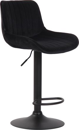 Clp Taburete De Bar Lentini En Terciopelo Negro Negro