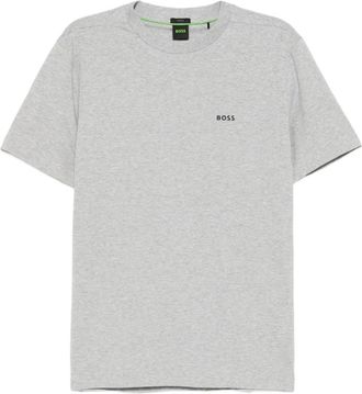 BOSS logo-printed T-shirt - men - Cotton - M - Grey