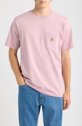 Carhartt Work in Progress Logo Pocket T-Shirt in Hortensia at Nordstrom, Size Xx-Large
