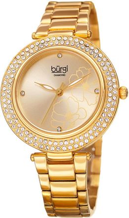 Bürgi Flower Marker Diamond Crystal Ladies Watch BUR179YG