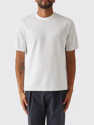 Herno T-shirt a maniche corte in cotone con scollo a girocollo