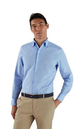 Robert Talbott Morgan Pinpoint Oxford Shirt in Blue Oxford at Nordstrom, Size Xxx-Large