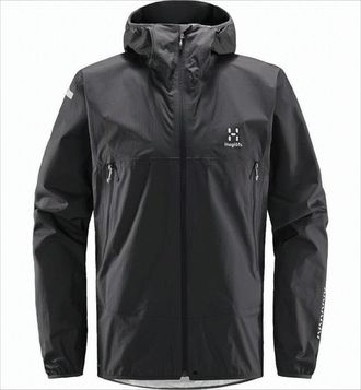 Hagl&ouml;fs Black Padded Jacket With Zippered Chest Pockets